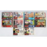 Super Nintendo (SNES) mega football bundle (x10 games) Highlights include: Sensible Soccer,