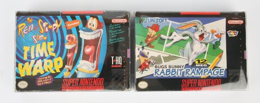 Super Nintendo (SNES) 90's cartoons bundle Includes: The Ren & Stimpy Show: Time Warp and Bugs