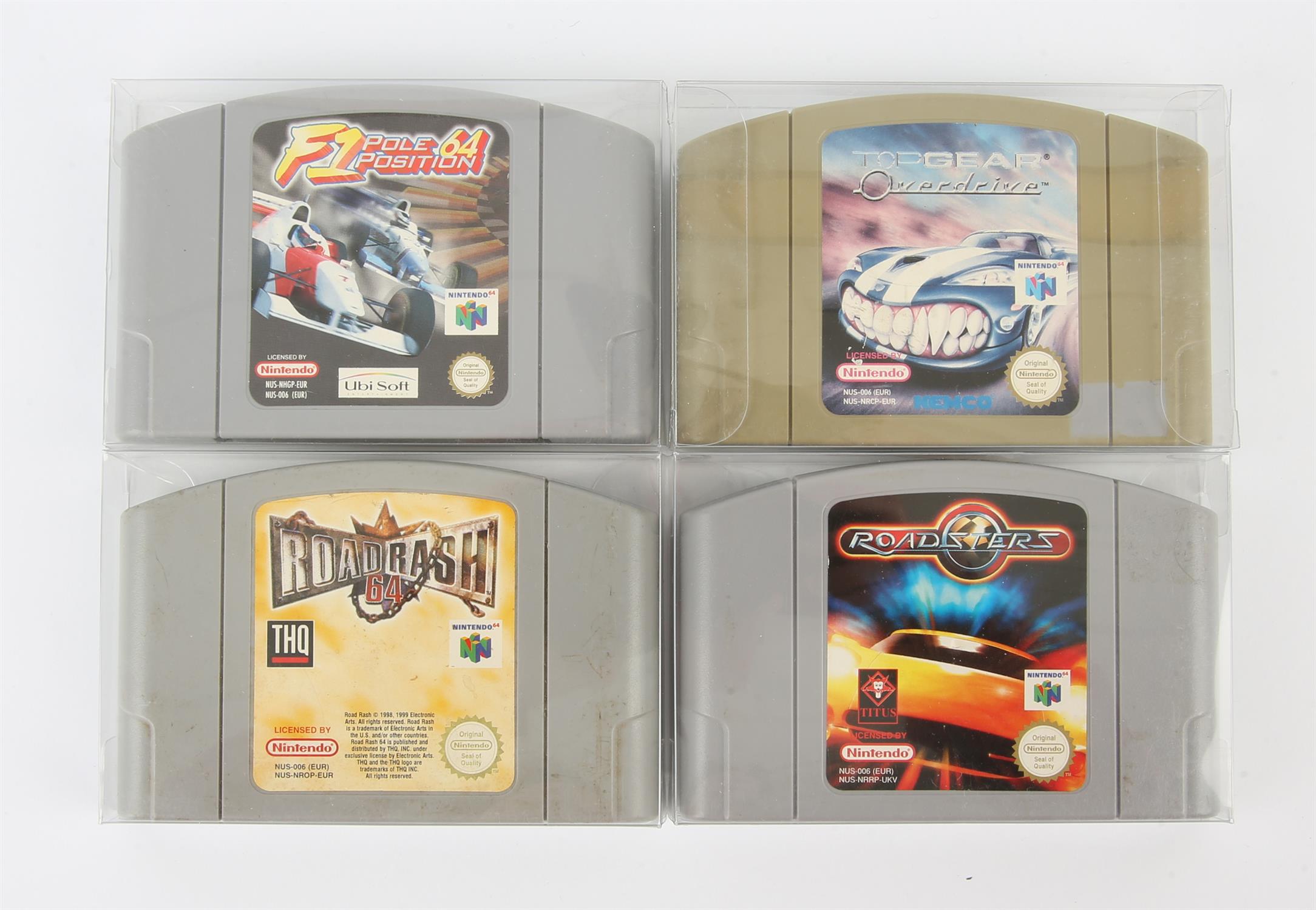 Nintendo 64 (N64) racing bundle [loose carts] Includes: Road Rash 64, F1 Pole Position,