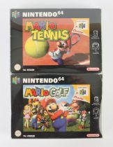 Nintendo 64 (N64) Mario sports bundle Includes: Mario Golf and Mario Tennis