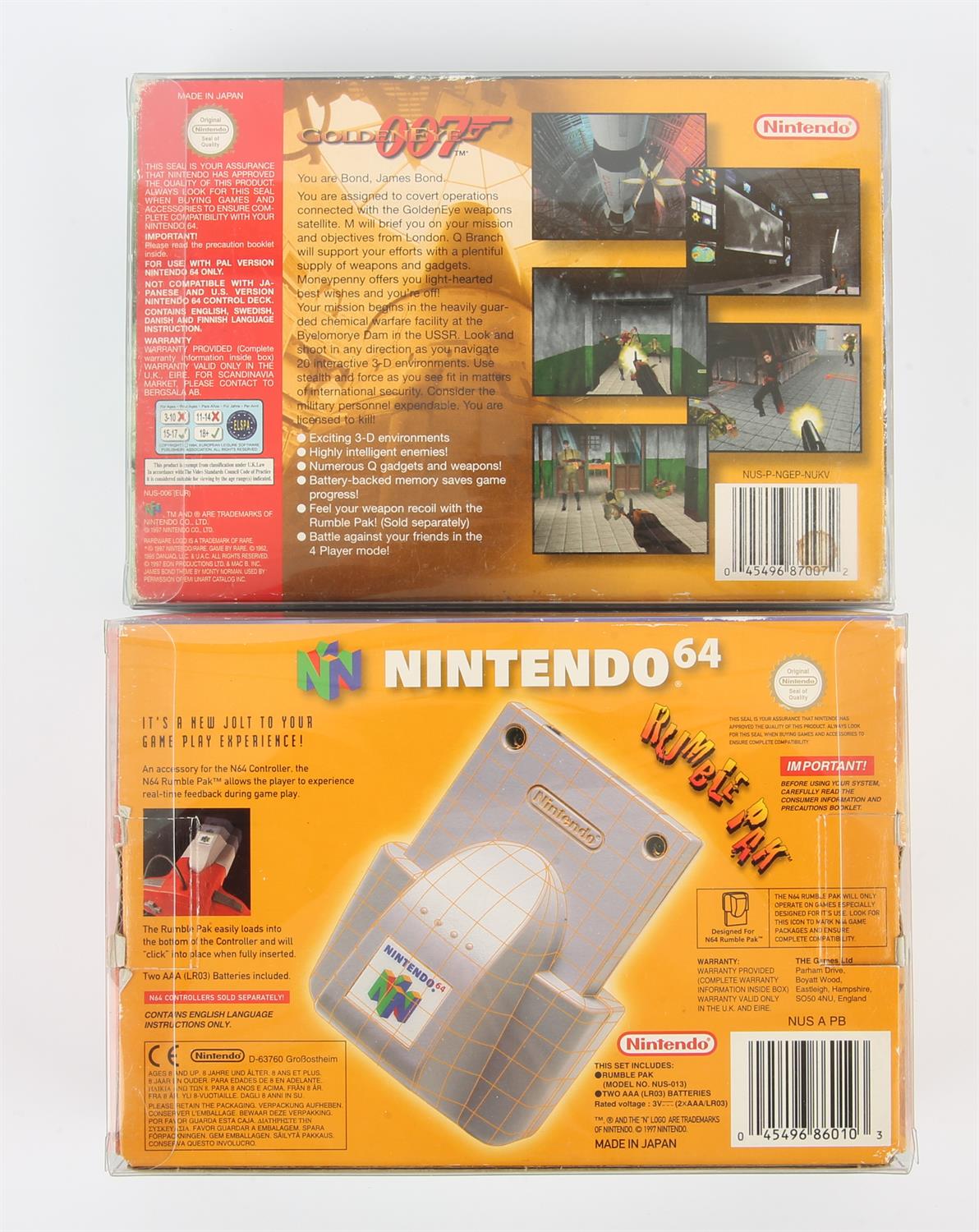Nintendo 64 (N64) Goldeneye + Rumble Pak accessory - Image 2 of 2