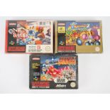 Super Nintendo (SNES) multiplayer arcade classics bundle Includes: Super Bomberman 2,