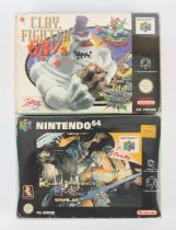 Nintendo 64 (N64) fighting bundle Includes: Killer Instinct Gold and Clay Fighters 63⅓