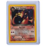 Pokemon TCG. Dark Charizard holographic 4/82 from the Team Rocket set. One of the most iconic and