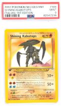 Pokemon TCG. Italian Shining Kabutops 1st Edition 108/105 graded PSA 9. The 1st edition Italian