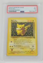 Pokemon TCG. Pikachu Number 1 Black Star Promo Pokemon League Non-Holo PSA 5.