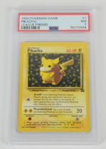 Pokemon TCG. Pikachu Number 1 Black Star Promo Pokemon League Non-Holo PSA 7.