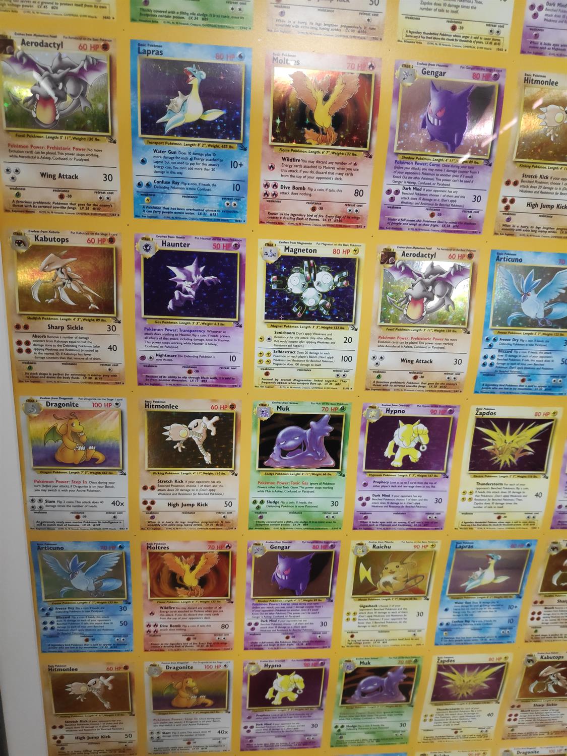 Pokemon TCG. Uncut Fossil Holo Sheet. This lot contains a professionally framed uncut sheet - Image 14 of 23