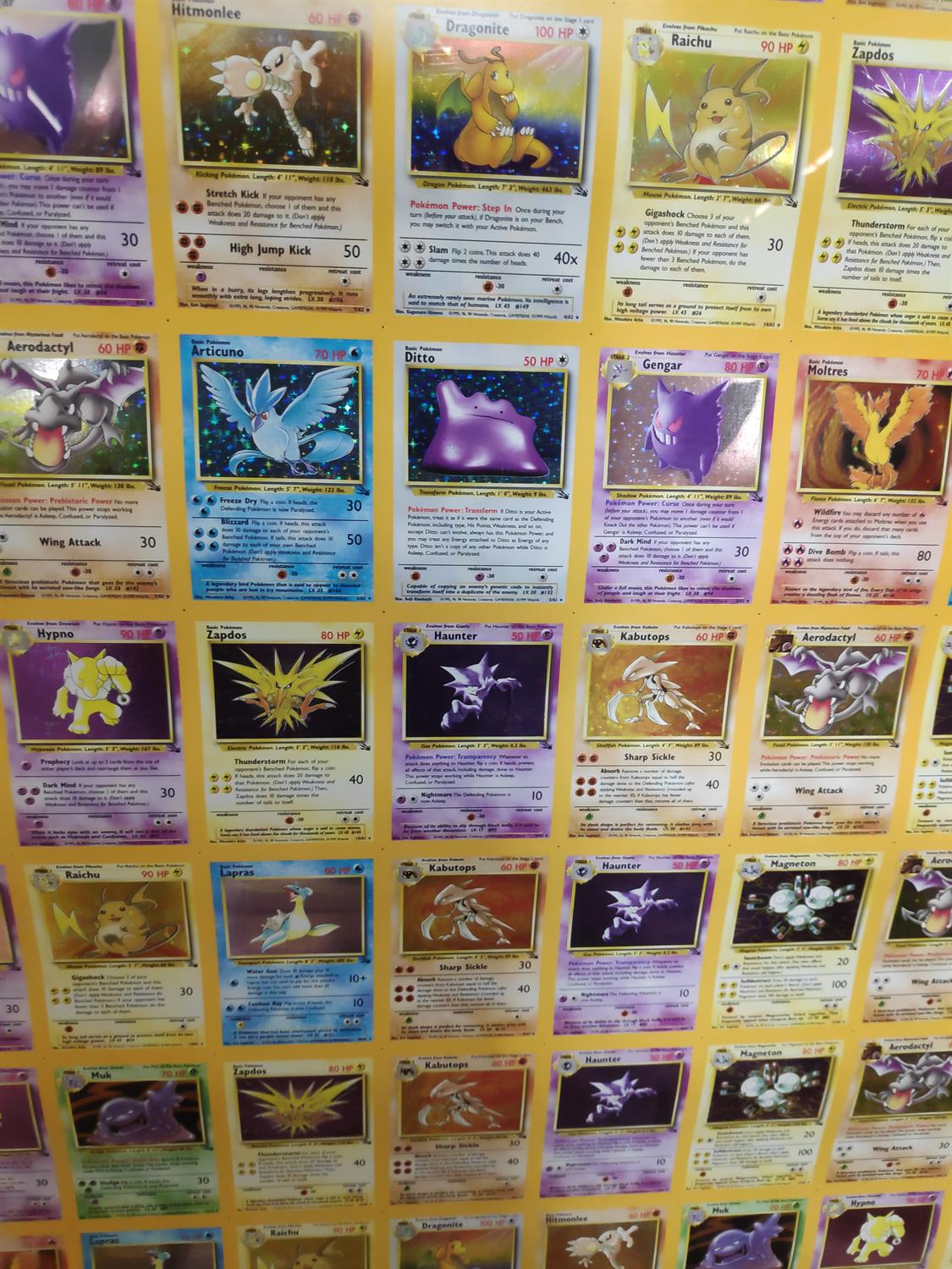 Pokemon TCG. Uncut Fossil Holo Sheet. This lot contains a professionally framed uncut sheet - Image 15 of 23