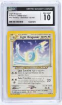 Pokemon TCG. Italian Light Dragonair from Neo Destiny, graded CGC 10 Gem Mint.