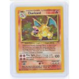 Pokemon TCG. 4th Print Base Set Charizard. This is one of the rarer base set prints to find and can