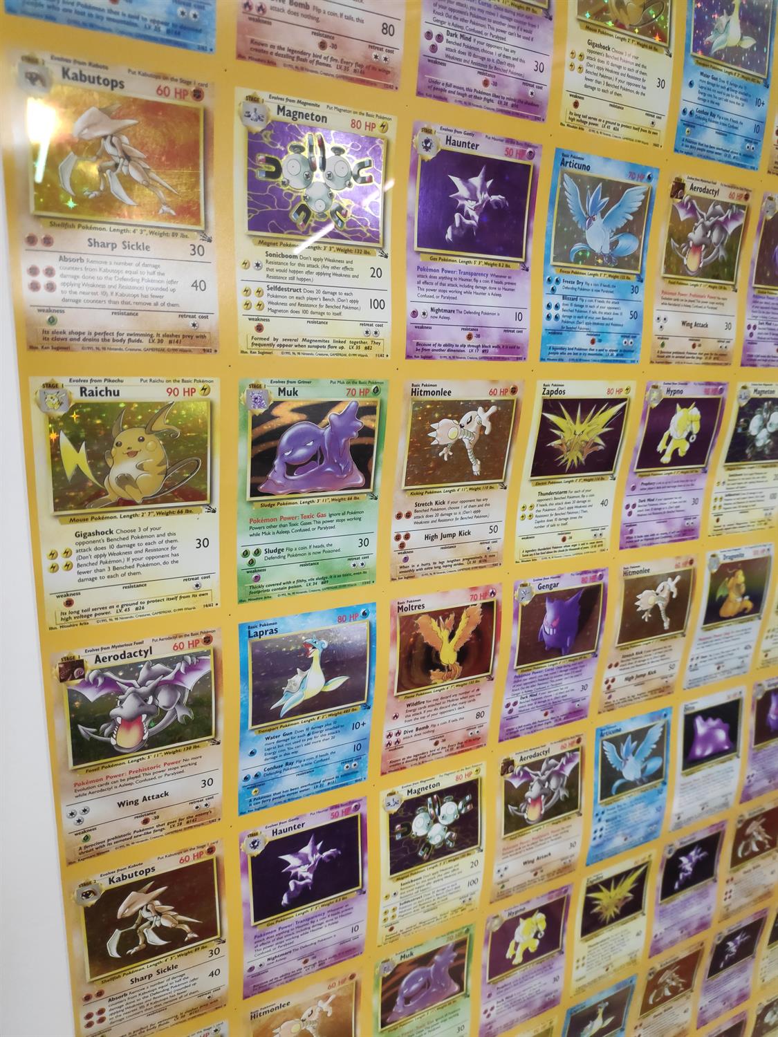 Pokemon TCG. Uncut Fossil Holo Sheet. This lot contains a professionally framed uncut sheet - Image 13 of 23