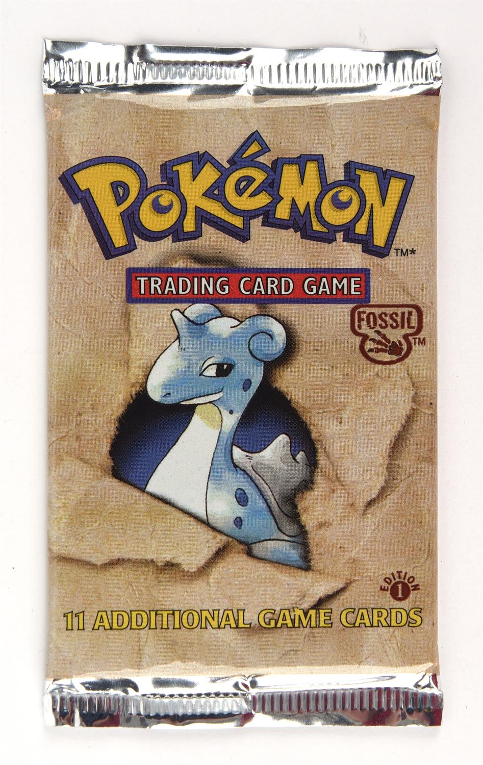 Pokemon TCG. Pokémon Fossil 1st edition sealed Booster Pack. This item is from the collection of