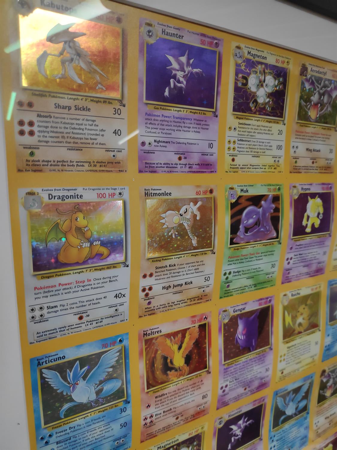 Pokemon TCG. Uncut Fossil Holo Sheet. This lot contains a professionally framed uncut sheet - Image 8 of 23