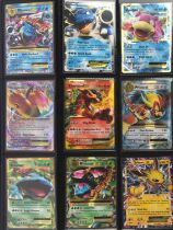 Pokemon TCG. Binder packed with approximately 200-250 Pokemon EX and GX cards there are some