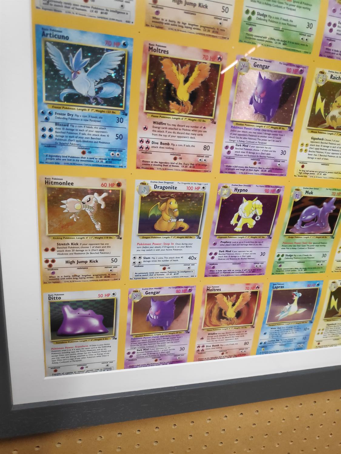Pokemon TCG. Uncut Fossil Holo Sheet. This lot contains a professionally framed uncut sheet - Image 17 of 23
