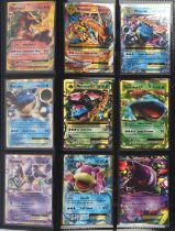 Pokemon TCG. Binder packed with approximately 200-250 Pokemon EX and GX cards. Little to no