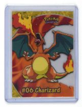 Pokemon TCG. Pokemon 2000 Topps TV Animation Charizard Clear Card, number PC3.