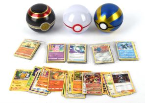 Pokemon TCG. Large lot of approximately 1000 - 2000 Pokémon cards and Pokemon Tins and Figures.