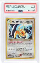 Pokemon TCG. Light Dragonite Japanese Neo 4 card Number 149 graded PSA Mint 9.