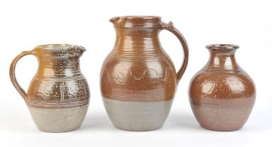 Ray Finch (British, 1914-2012) for the Winchcombe Pottery, two jugs, decorated with sgraffito