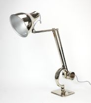 Julian Chichester, Anglepoise lamp, silver wrapped metal, 68cm high