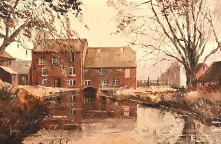 Harry Crossley (20th century) Shaw Mill, Newbury, oil on canvas, signed lower left, 51 x 76.5cm.