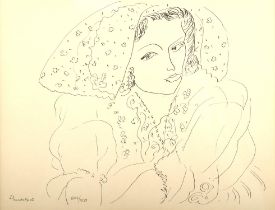 Henri Matisse (French 1869-1954), Collotype 13, signed and dated '42 in plate, numbered in pencil