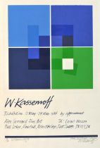 Wolfe Kassemoff (1913-2005), Exhibition poster Alex Gerard Fine Art 12 May-24 May 1986, screenprint,