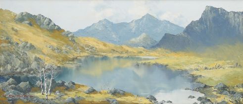 § Charles Wyatt Warren (Welsh 1908-1993), Snowdon from Llyn Nantlle, oil on board,