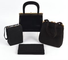 A collection of 4 good quality ladies handbags dating from the 1930s-1960s to include a rigid frame