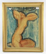 After Amedeo Modigliani, ‘Caryatid’, lithographic print, 42 x 51cm.