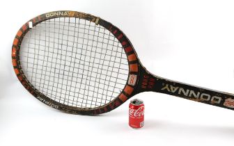 An oversized promotional Donnay Borg Pro tennis racket, 137.5cm long
