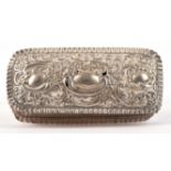 Silver table top snuff or trinket box. Birmingham 1900