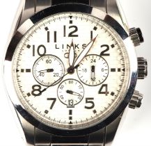 Links of London, A gentleman's stainless steel Noble chronograph wristwatch with 3 subsidiary