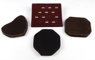 Large quantity of jewellery display items including mainly jewellery display pads,