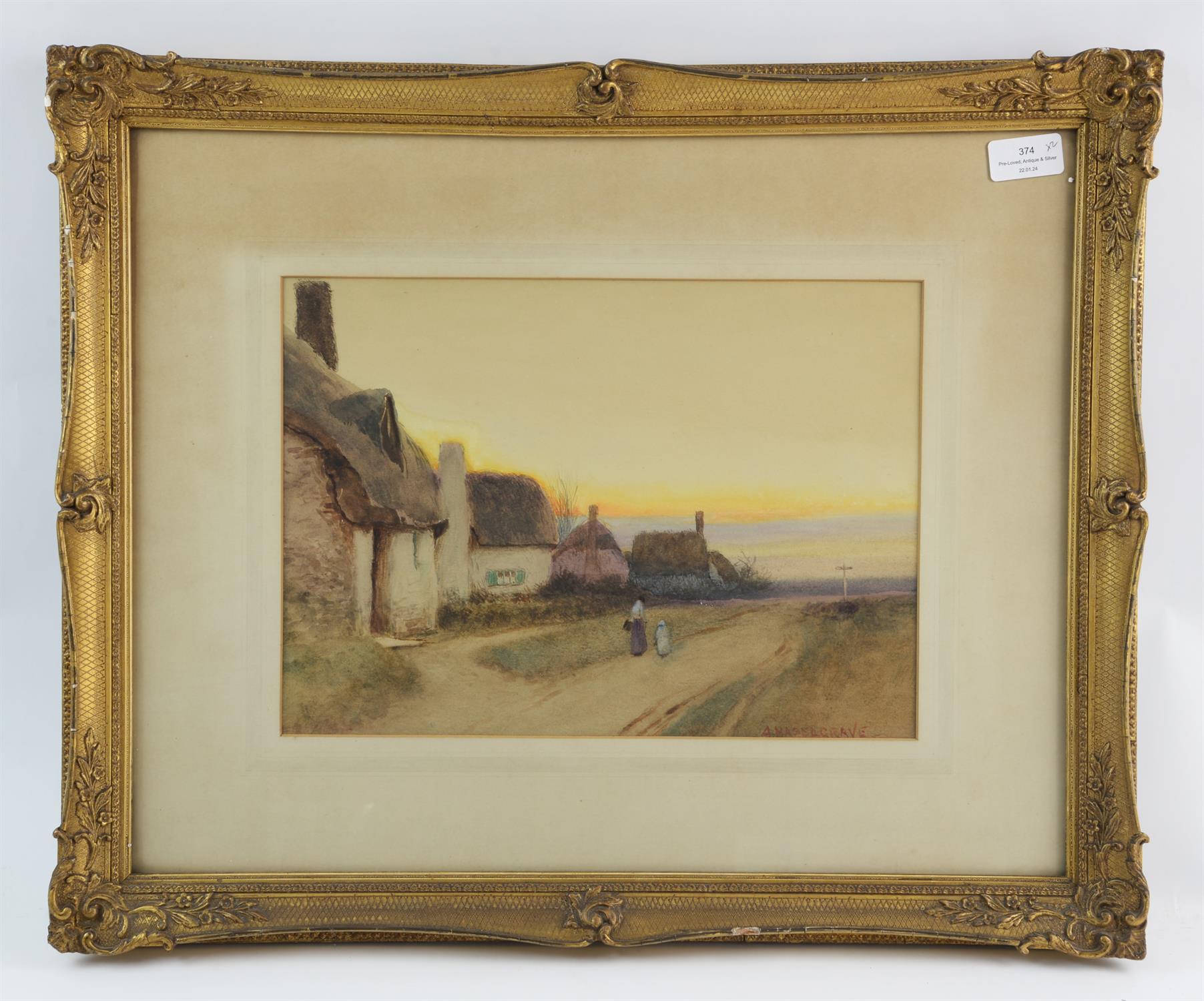 Albert Haselgrave (late 19th / early 20th century), The Plough Team; An evening glow, - Image 2 of 2