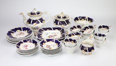 Victorian tea and coffee set, decorated with floral sprays, to comprise tea pot and cover,