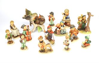 A collection of Gebel an Hummel figures, mostly of Children in various attitudes (approx 40)