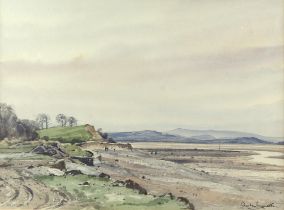 Claude Muncaster (1903-1974), 'Bardsea Foreshore 1968', watercolour, signed lower right,