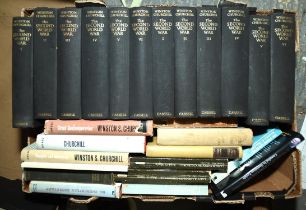 Collection of books about Churchill, to comprise Churchill, Winston, A History of the English