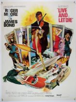 James Bond Live and Let Die (1973) Pakistani One Sheet film poster, folded, 30 x 39 inches.