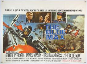 The Blue Max (1966) British Quad film poster, starring George Peppard, James Mason & Ursula Andress,