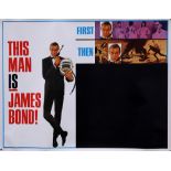 James Bond You Only Live Twice (1967) US Subway poster, “montage style” linen-backed with blank