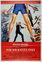 James Bond For Your Eyes Only (1981) Pakistani One Sheet film poster, folded, 30 x 39 inches.