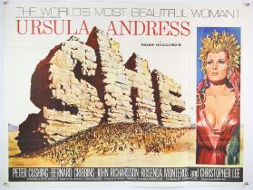 She (1965) British Quad film poster, Hammer Film Production starring Ursula Andress,