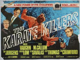 The Karate Killers (1967) British Quad film poster, The Man From UNCLE series, folded,