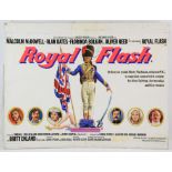 Royal Flash (1975) Tom Chantrell painted artwork, this the finished artwork for the Quad poster for