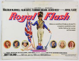 Royal Flash (1975) Tom Chantrell painted artwork, this the finished artwork for the Quad poster for