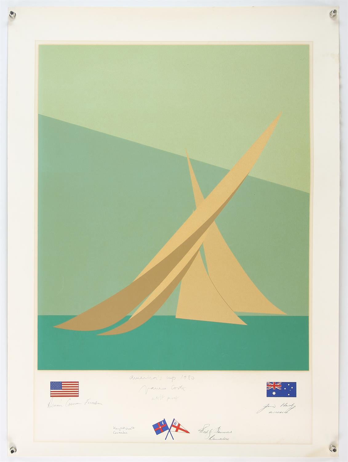 Three Franco Costa sailing race posters (1980), these all artist’s proofs, including The America’s - Image 3 of 3